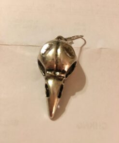 RechicGu Crow Viking Odin Bird Raven Skull Dangle Earrings Skeleton Death Devil Goth Punk Emo Steampunk Vintage Silver 23 616OCS9hdKL