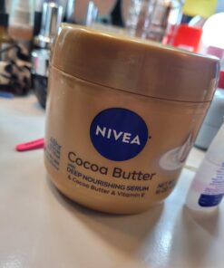 NIVEA Cocoa Butter Body Cream with Deep Nourishing Serum, Cocoa Butter Cream for Dry Skin, 16 Ounce Jar 45 616ONb1E48L