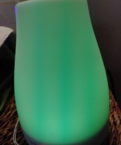 InnoGear Essential Oil Diffuser, Upgraded Diffusers for Essential Oils Aromatherapy Diffuser Cool Mist Humidifier with 7 Colors LED Lights 2 Mist Mode Waterless Auto Off for Home Office Room, White Basic White 43 616Onek1LuL