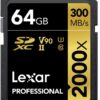 Lexar Professional 2000x 64GB SDXC UHS-II Card (LSD64GCBNA2000R)