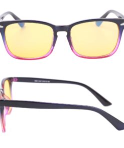 Alternative view of Beison Computer Glasses Anti Blue Light Anti-glare Anti-fatigue Computer/TV Electromagnetic Radiation Protection Purple 53 Millimeters
