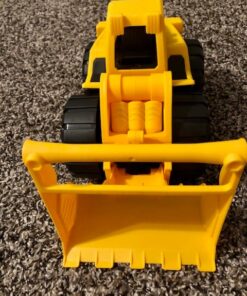Amazon Basics Toy Construction Vehicle Set, Dump Truck and Bulldozer, Indoor/Outdoor, 10-Inch, Pack of 2, Yellow, 10.25" x 12" x 5.75" 72 616QE4xM2aL