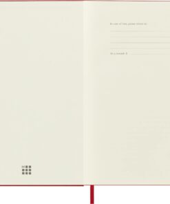Moleskine Classic Notebook, Hard Cover, Large (5" x 8.25") Plain/Blank, Scarlet Red, 240 Pages 15 616R6yBQznL