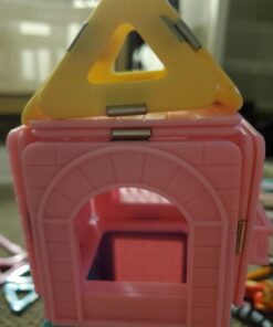 MAGBLOCK 102 Piece Magnetic Tiles Toys for 3 4 5 Year Old Girls Boys, Castle Magnet Toy Building Block for Kids Toddlers, Magnetic Blocks Montessori STEM Toys for Toddler Girls Gifts 33 616SiDiQAhL