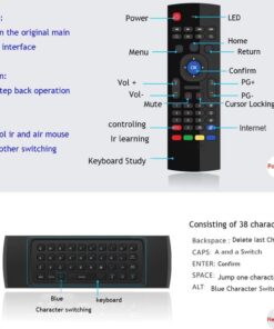MX3 Air Mouse Remote Keyboard AMGUR 2.4G Portable Mini Wireless Air Mouse Remote Control for Android TV Box Raspberry Pi Mini PC PS3 PS4 Xbox 360 Windows iOS MAC Linux Google Smart TV Remote 15 616TLsMIaSL