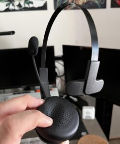 LEVN Bluetooth 5.0 Headset, Wireless Headset with Microphone (AI Noise Cancelling), 35Hrs Bluetooth Headphones with USB Dongle for PC, Suitable for Remote Work/Call Center/Zoom/Online Class/Trucker LE-HS010 Superior 41 616Us9kG2IL