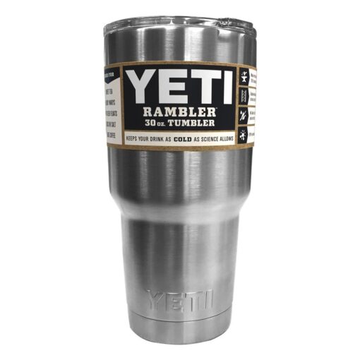 YETI Rambler Vacuum Insulated Tumbler with Lid Stainless Steel 30 Oz.