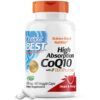 Doctor's Best High Absorption CoQ10 with BioPerine, Heart Health & Energy Production, Naturally Fermented, Non-GMO, Vegan, Gluten Free, 400 mg, 60 Veggie Caps Unflavored 60 VC 35 616XfaHUMvL