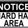 StickerTalk Hard Hat Area Vinyl Sticker, 5 inches by 3.5 inches 12 616Y3fH131L