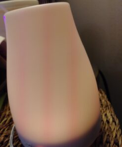 InnoGear Essential Oil Diffuser, Upgraded Diffusers for Essential Oils Aromatherapy Diffuser Cool Mist Humidifier with 7 Colors LED Lights 2 Mist Mode Waterless Auto Off for Home Office Room, White Basic White 44 616Ym1HdhvL