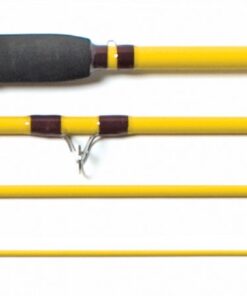 Eagle Claw Pack-It Spin-Fly Rod 4Pc 7'6, Glass, Model:PK601-7'6