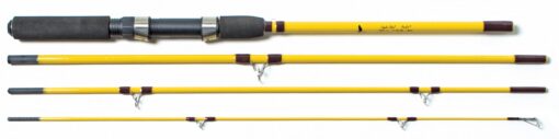 Eagle Claw Pack-It Spin-Fly Rod 4Pc 7'6, Glass, Model:PK601-7'6