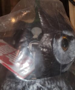 Dalen Fake Owl Decoy to Scare Birds Away from Gardens, Rooftops, and Patios - Scarecrow Provides Chemical-Free Pest Control - Safe and Humane, 18" 360º Rotating Head 29 616Zq0Lq1UL