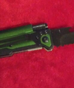 ALBATROSS 6 in 1 Survival Camping Tactical Folding Pocket Knife with Flashlight,Bottle Opener,Rope Cutter,Fire Starter,Glass Breaker,Multi-Function Tool(Green) Green 37 616aEd1I2uL