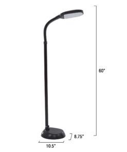 Alternative view of Lavish Home (72-1515) 5 Feet Sunlight Floor Lamp With Adjustable Gooseneck - Dimmer Black