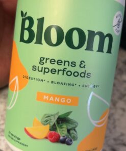 Bloom Nutrition Super Greens Powder Smoothie & Juice Mix - Probiotics for Digestive Health & Bloating Relief for Women, Digestive Enzymes with Superfoods Spirulina & Chlorella for Gut Health (Mango) Mango 30 Servings (Pack of 1) 16 616bS1PfZUL