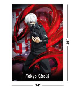 POSTER STOP ONLINE Tokyo Ghoul - Manga/Anime TV Show Poster/Print (Ken Kaneki) (Size 24" x 36") Unframed 19 616bXAffAfL