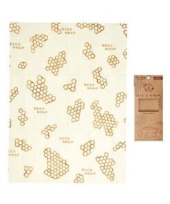 Bee's Wrap Reusable Beeswax Food Wraps Made in the USA, Eco Friendly Beeswax Food Wrap, Sustainable Food Storage Containers, Organic Cotton Food Wrap, XL Bread Wrap for Homemade Bread, Honeycomb Print 20 616fMwehmvL