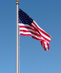 American Flag 5x8-100% Made in USA Using Tough, Long Lasting Nylon Built for Outdoor Use, UV Protected and Featuring Embroidered Stars and Sewn Stripes Plus Superior Quadruple Stitching on Fly End 22 616fkQXx00L