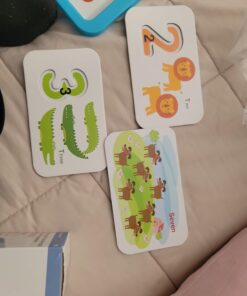 LIKEE Alphabet Number Flash Cards Wooden Letter Puzzle ABC Sight Words Match Games Counting Board Preschool Educational Montessori Toys for Toddlers Boys Girls 3+ Years (36 Cards& 37 Block) 29 616gRZCBNoL