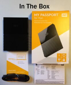 WD My Passport for Mac Portable External Hard Drive 4TB USB-A ready 25 616hAMvvQzL