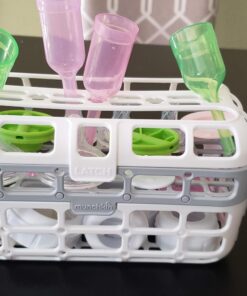 Munchkin® High Capacity Dishwasher Basket, 1 Pack, Grey 1 Count (Pack of 1) 28 616hO5S8TYL