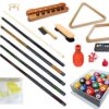 Pool Table - Premium Billiard 32 Pieces Accessory Kit - Pool Cue Sticks Bridge Ball Sets 2 616jt9PrwCL