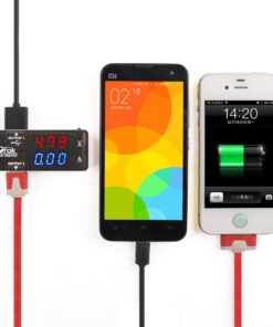 DROK USB Tester, USB-A 2.0 Digital Multimeter Dual USB Output Ports PD QC 3.0 Color LED Display, 7 Modes Capacity Voltage Current Power Voltmeter Ammeter for Laptop Power Bank Solar Panel Black 36 616kkFPhZCL