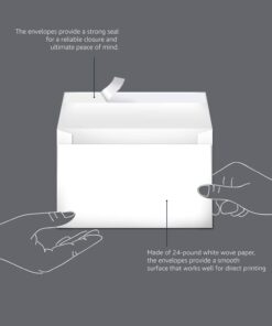 Amazon Basics A9 Blank Invitation Envelopes with Peel & Seal Closure, 5-3/4 x 8-3/4 Inches, White - Pack of 100 29 616l3I8nuOL