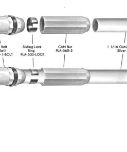JED Pool Tools 50-560-16 Professional Deluxe Anodized Telescopic Pole, 16-Feet,Black and Silver Pole Only 17 616mLxLOu0L