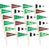 Multicolor Football Flag Wooden Food Picks - 2.5", 36 Pieces - Perfect for Game Day, Sports Parties, Birthdays, and Themed Events 56 616mNK4uMHL