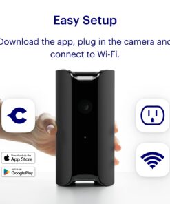 Canary Pro Indoor Home Security Camera 1080p HD WiFi IP | 24/7 Watch Live Video, Siren, Climate Monitor, Motion Alerts, Two-Way Talk, Night Vision, 10x Zoom, Private Mode, Works with Alexa and More 36 616mX1fDH L