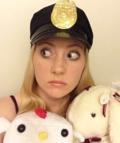 Jacobson Hat Company Police Hat with Bright Gold Plastic Badge One Size Fits Most Black 20 616nppSkmfL