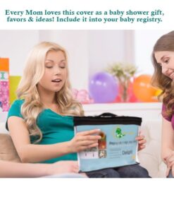 Shopping Cart Cover for Baby and High Chair Cover -2-in-1- Soft Padded Machine Washable Cart Cover for Babies - Cellphone and Bottle Holder included, Perfect baby shower gifts for boys or girls 29 616pes4M4pL