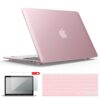 IBENZER Compatible with Old Version MacBook Air 13 Inch Case (2017-2010 Release), Models: A1466/A1369, Plastic Hard Shell Case with Keyboard & Screen Cover for Mac Air 13, Rose Gold, A13MPK+2 For Macbook Air 13'' A1466/A1369 50 616qVZaipoL