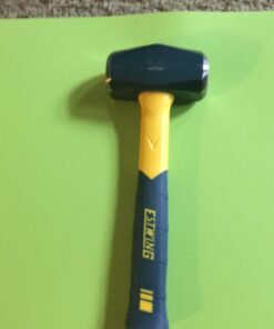 ESTWING Sure Strike Drilling/Crack Hammer - 3-Pound Sledge with Fiberglass Handle & No-Slip Cushion Grip - MRF3LB,Blue/Yellow 3 lbs (Pounds) 22 616smPlP5WL