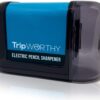Electric Pencil Sharpener - Battery Operated (No Cord) - Ideal For No. 2 and Colored Pencils (Drawing, Coloring) - Small and Durable - Kid Friendly - Artist , Students , and Professionals 41 616t6iATvuL