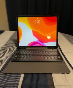 CHESONA iPad Pro 12.9 inch 2022 Case with Keyboard, Keyboard (for 12.9-inch iPad Pro - 6th Generation, 5th/4th/3rd Generation) - Wireless Detachable - with Pencil Holder for 2022 iPad Pro 12.9 Black 52 616uacsbKL