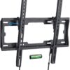 Pipishell UL Listed Tilt TV Wall Mount Bracket Low Profile for Most 23-55 Inch LED LCD OLED 4K Flat Curved TVs up to 99lbs Max VESA 400x400mm, 8° Tilting for Anti-Glaring, Fits 8-16 inch Wood Stud 21 616vKU7YygL
