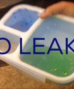 Leakproof, 3 Compartment, Bento Lunch Box, Airtight Food Storage Container (1 Pc) - Blue 57 616wXoYPILL