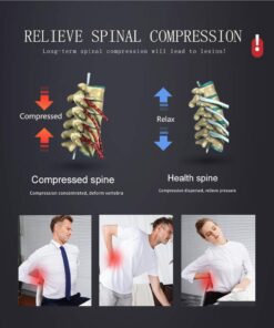 LEAMAI- Decompression Back Belt, Bold Air Column Stronger Support for Your Back, Relief Back Pain- (Type I,Beige,Size S(25"-36")) Beige Y02-S(25"-36") 10 616wlhSZB6L