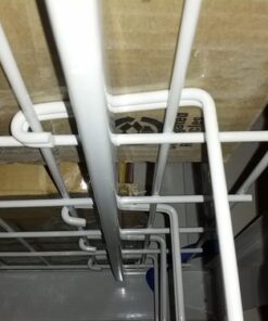 HyLoft 00212 Add-On Storage Hook Accessory for HyLoft Model-540 Ceiling Rack, 4 Count , White 45 616xPcLo0rL