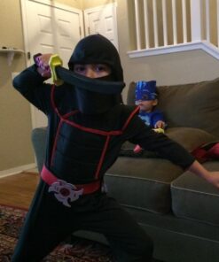 Stealth Toddlers Ninja Costume Large (4-6) Black Standard Packaging 17 616xuE8v8CL