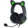 Razer Kraken Kitty V2 Pro Wired RGB Headset: Interchangeable Ears (Kitty, Bear, Bunny) - Stream Reactive Lighting - Detachable HyperClear Cardioid Mic - 50mm Drivers - 7.1 Surround Sound - Black Classic Black 51 616y3R63PcL