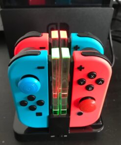 Nintendo Joy-Con (L/R) - Neon Red/Neon Blue Neon Red and Blue Joy-Con (L)/(R) 47 616yrTGUfL