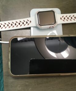 2 in 1 Wireless Charger, 15W Dual Wireless Charging Pad for iPhone 15/15 Pro/14/14 Pro/13/13 Pro/12/12 Pro/11/X, Samsung S23/S22/S21, Airpods 3/2/Pro, iWatch 8/7/6/SE/5/4/3/2(with QC 3.0 Adapter) White 31 616zgKxSRZL