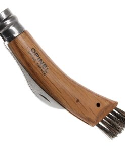 Opinel No. 08 Mushroom Knife – Pick + Clean Mushrooms, Beechwood Handle, Integrated Brush, Curved Sandvik Steel Blade, Made in France 21 617 PtsxrpL