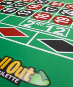 Alternative view of Roll Out Gaming No-Slip Rubber Foam Casino Table Top Layout Roulette Table Top