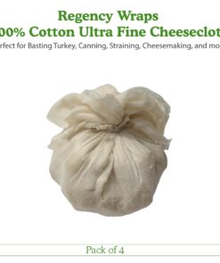 Alternative view of Regency Wraps 100% Cotton Cheesecloth for Basting Turkey, Canning, Straining, Cheesemaking, Natural Ultra-Fine, 9 sq ft, Pack of 4 Natural Ultra Fine 9 sq ft (Pack of 4)