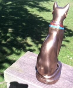 Top Collection Goddess Bastet Statue - Ancient Egyptian Goddess of Protection Sculpture in Premium Cold Cast Bronze - 8-Inch Collectible Fertility Cat Figurine 45 617 w5xkszL